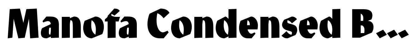 Manofa Condensed Bold